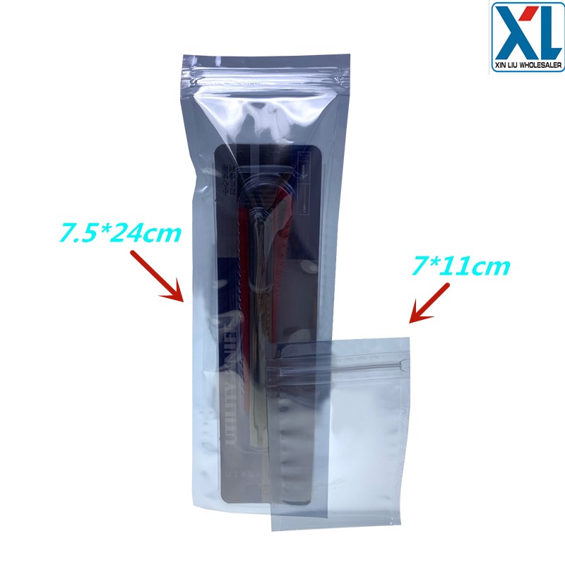 7.5*24CM细长型封口防静电屏蔽E袋自封包装袋内存条密封袋夹链袋