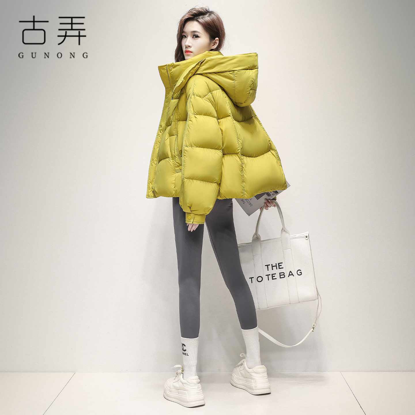 潮牌短款羽绒服小个子保暖面包服