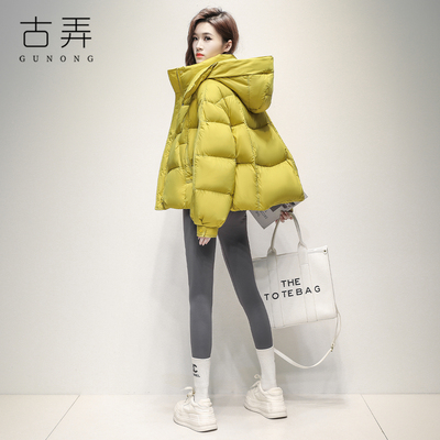 潮牌短款羽绒服小个子保暖面包服