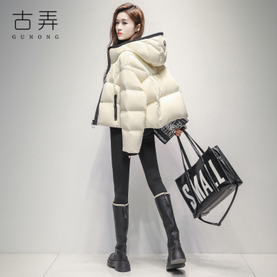 高端短款面包服羽绒服女保暖鸭绒