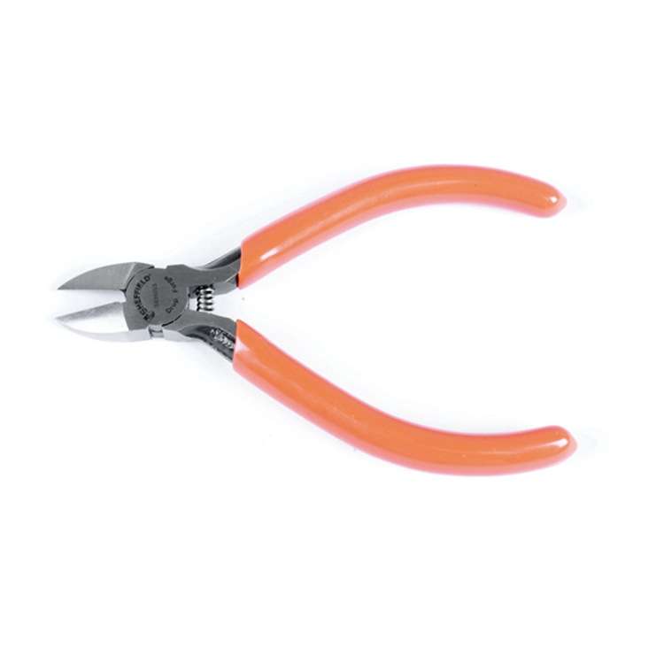 钢盾工具 电子剪切钳斜嘴钳弯刃4寸5寸S035053 S035054