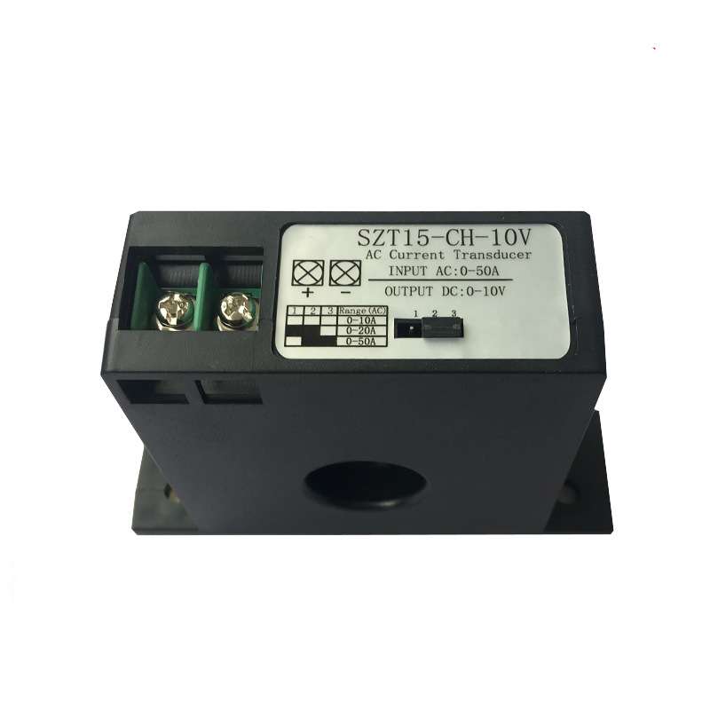 交流电流变送器交流0-50A转直流0-10V电流转电压信号SZT15-CH-10V