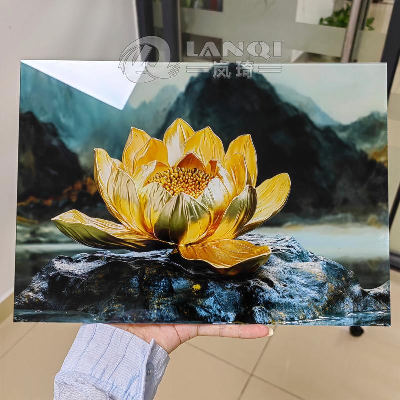 大幅面6090工业喷头装饰画UV平板打印机客厅装饰画UV数码彩印机