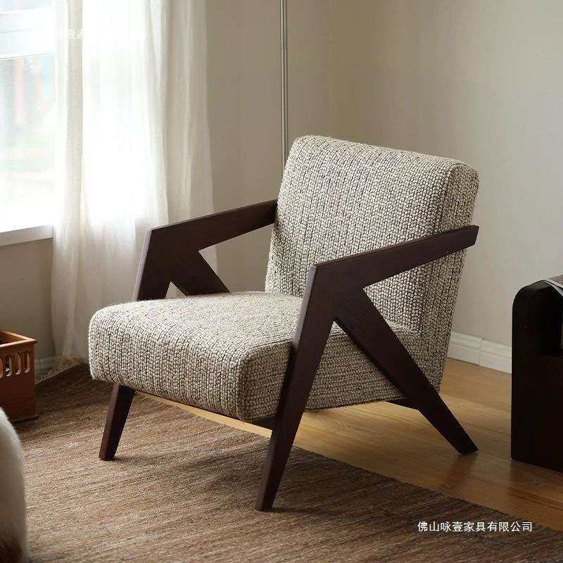单人设计师理查德椅中古风客厅沙发椅书房复古棉麻布艺休闲椅,电子元器件市场,其它元器件,淘宝优惠券,粉丝福利购,淘宝优惠卷
