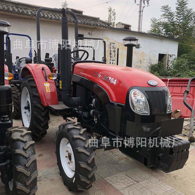 东方红SK704四轮拖拉机 山地爬坡动力强四驱拖拉机 水稻田打浆机