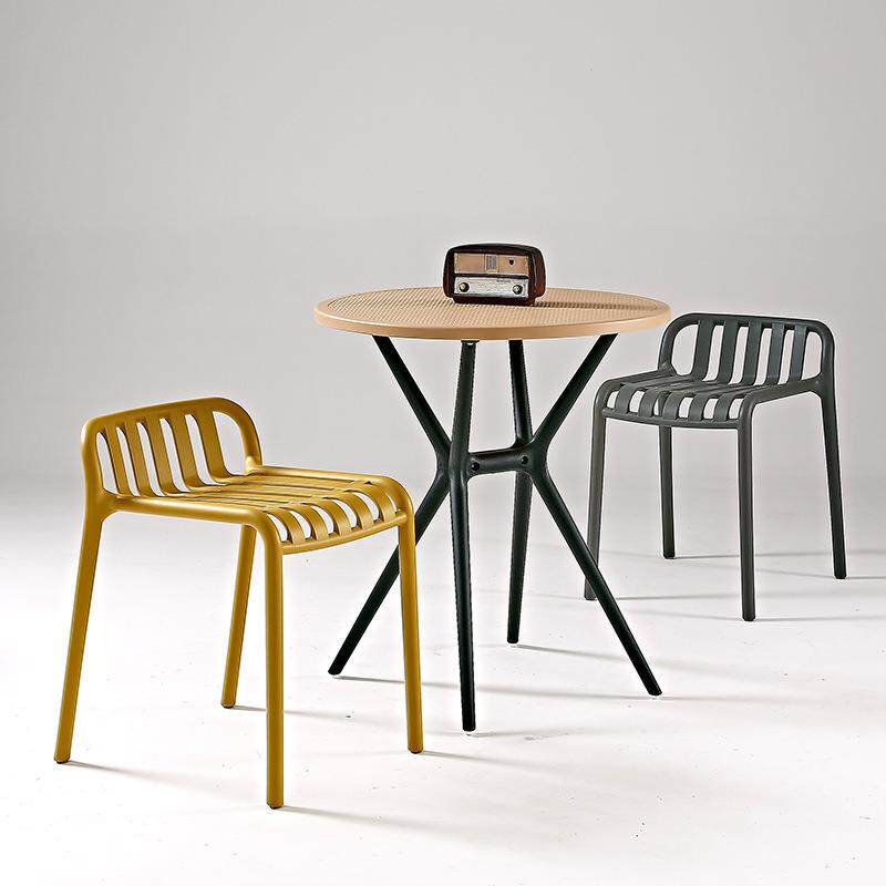 阳台桌椅户外庭院休闲桌子塑料室外花园露天外摆网红小桌椅轻奢椅