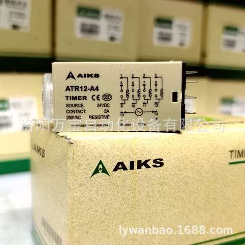 AIKS爱克斯控制器时间继电器H3Y-4/ATR12-A4 0-10S 24V sec 14脚