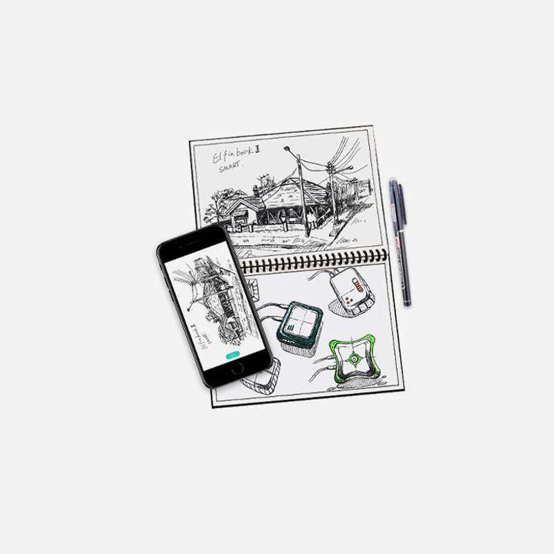 Elfinbook2.0二代智能App文字识别云端存储备份笔记本可重复书写