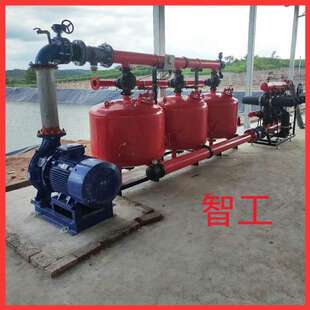 5寸首部含过滤器 农业节水灌溉河水地下水泵前全自动反冲洗过滤器