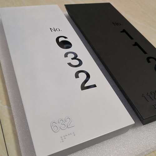 房间盲文数字门牌可发光无障碍盲人友好门牌写字楼酒店民宿门牌