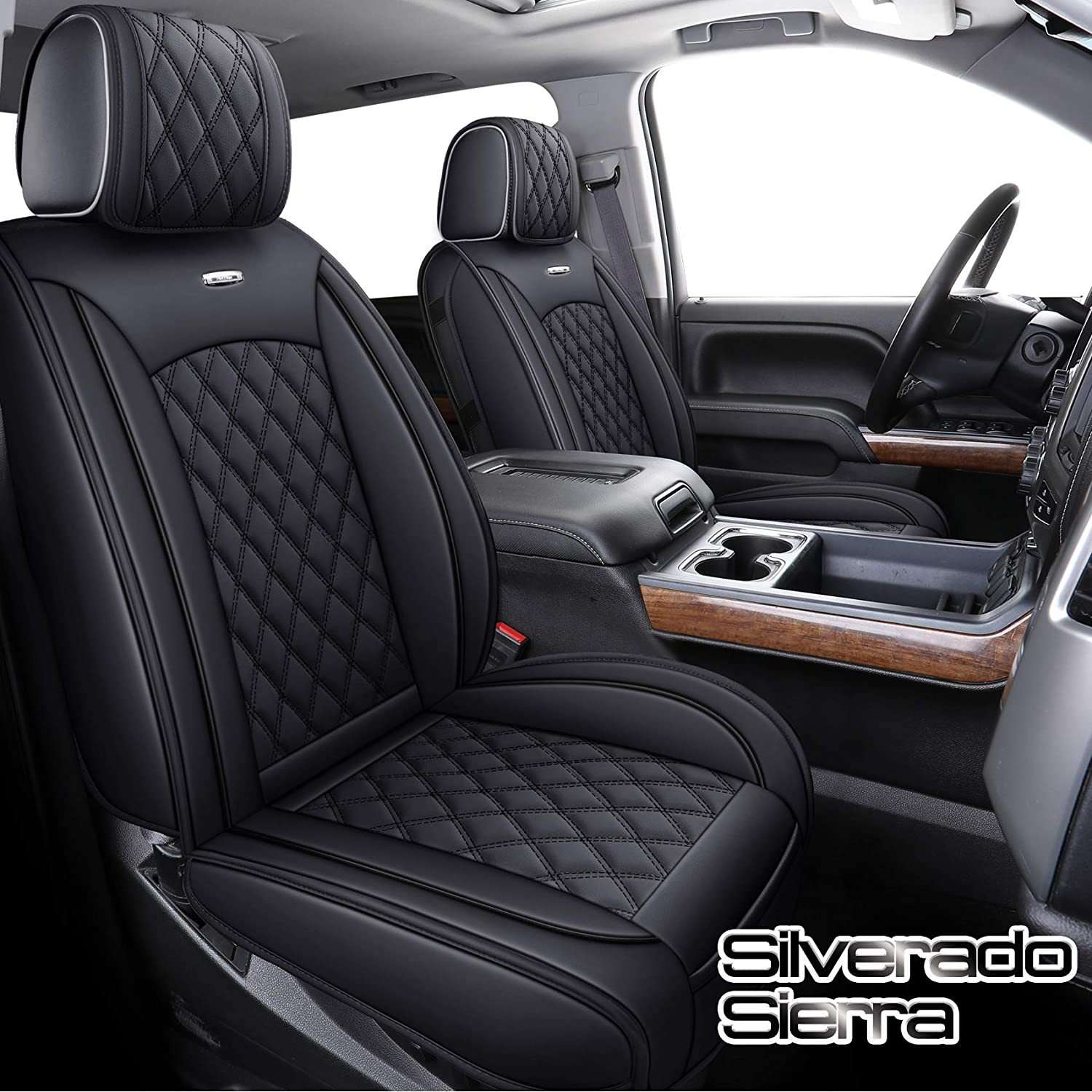 北美皮卡皮革座椅套Silverado 1500  GMC SIERRA汽车坐垫跨境出口