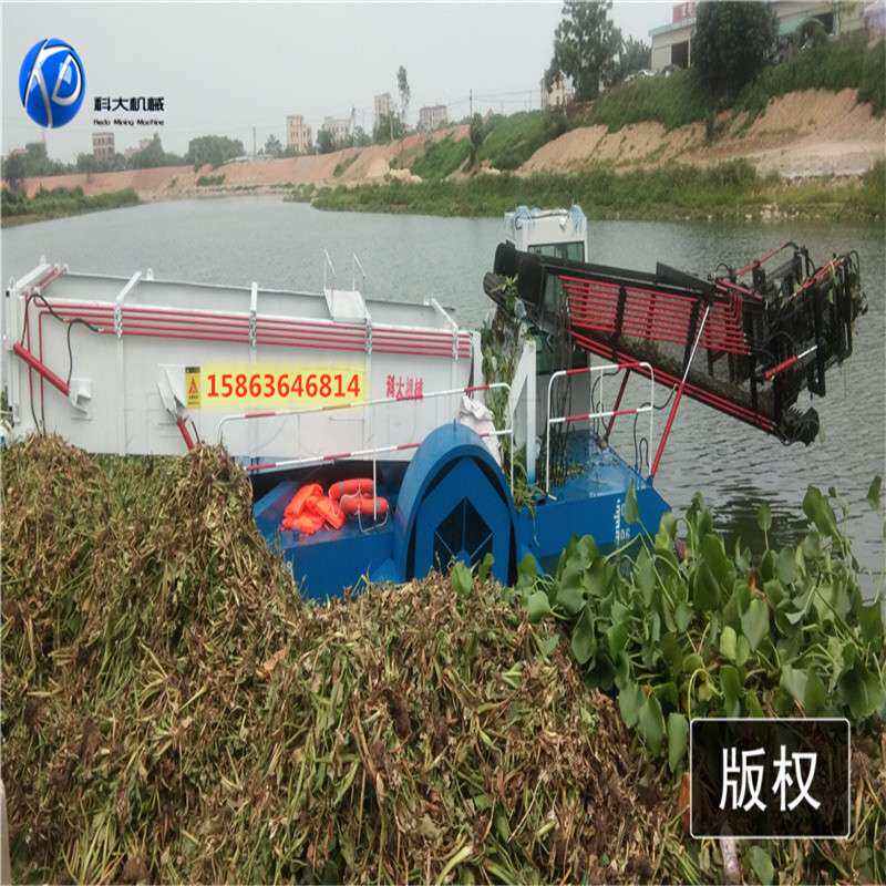 江苏全自动水葫芦打捞船 小型割草船 水下捞草船现货