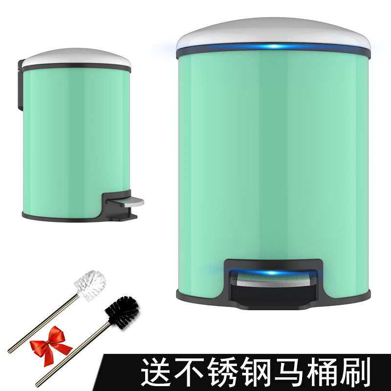 家用脚踏式不锈钢垃圾桶有盖欧式创意大号客厅厨房卫生间卧室脚踩