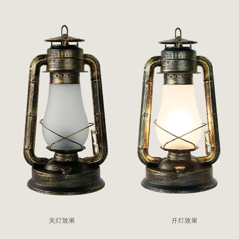 复古马灯煤油灯古镇老街吊灯房茶室床头灯中式仿古客厅台灯具