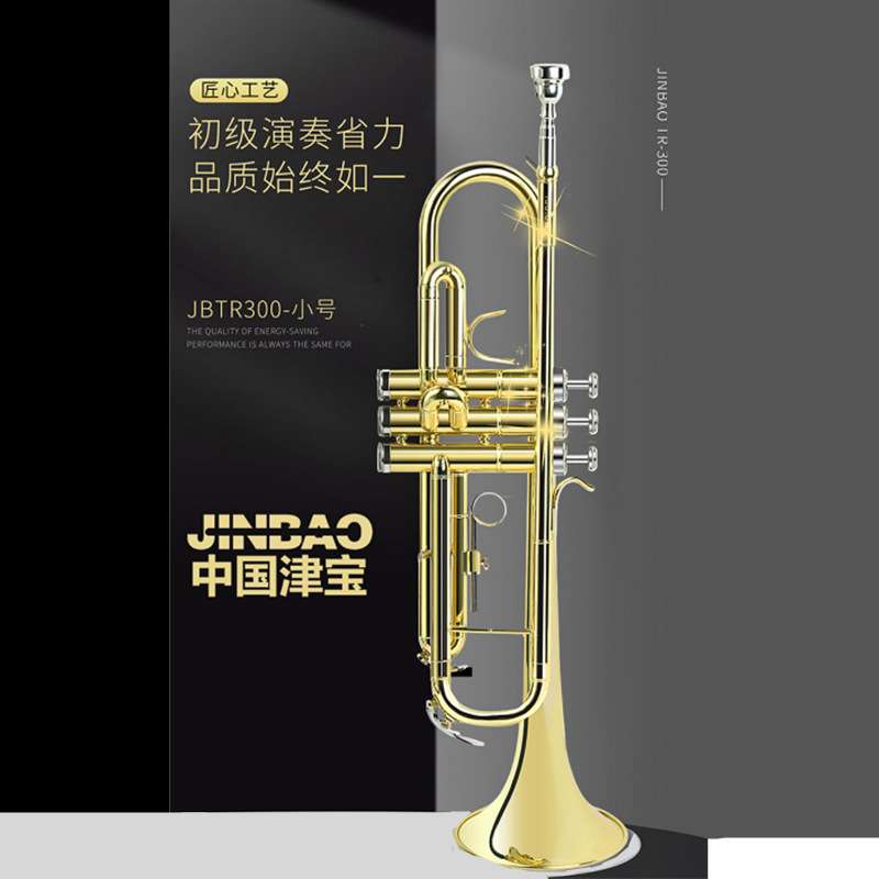 津宝小号青年号三键号降B调JBTR-300学生乐队专业演出津宝