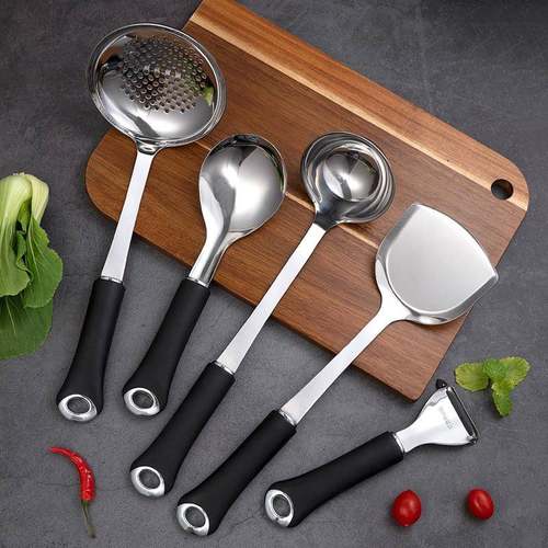 不锈钢汤勺漏勺不锈钢厨具套装锅铲隔油勺雪糕勺打蛋器炒勺漏勺