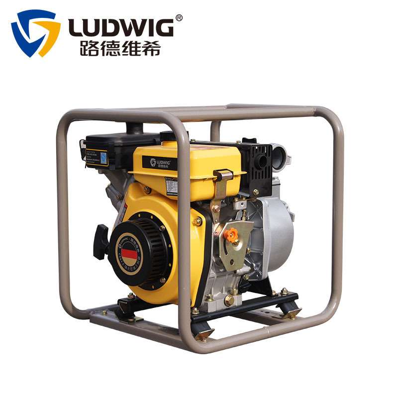 路德维希2寸手启动柴油水泵卧式单缸柴油机非汽改柴轻松启动灌溉