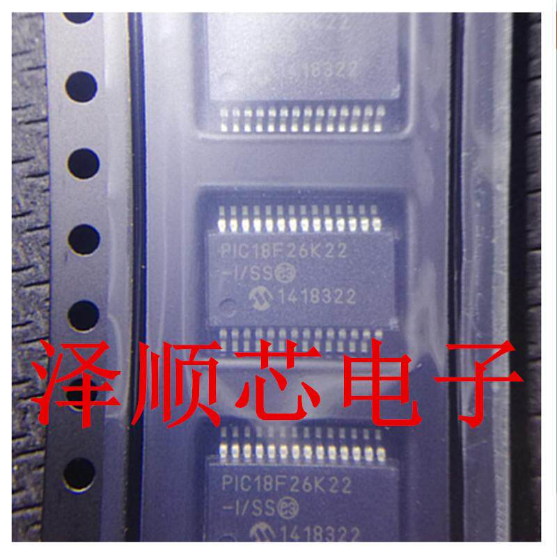 PIC18F26K22-I/SS 丝印PIC18F26K22-I SS 贴片SSOP28脚 单片机 原