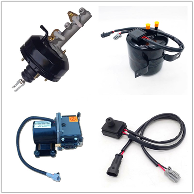 四轮电动观光车巡逻车看房老爷车刹车助力泵总R成助力电机压力阀