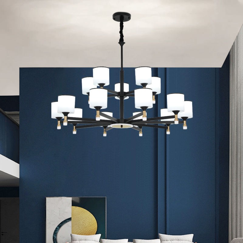 网红吊灯a客厅新中式灯具大全家用新款简约轻奢套餐组合中山灯具