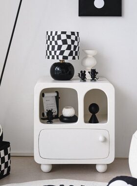 简约现代 N储物e收纳柜子床边柜小户型Serd北欧床头柜ic卧室nso