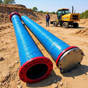 吸排泥胶管大口径排水DN250橡胶管钢丝耐油排污管软管耐磨抽水