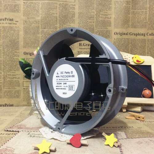 DC Parky PADC24Z4M-956 17CM 17050 24V 24W双滚珠轴承风扇