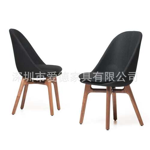 修罗餐椅solo dining chair 北欧风格高档布艺餐椅