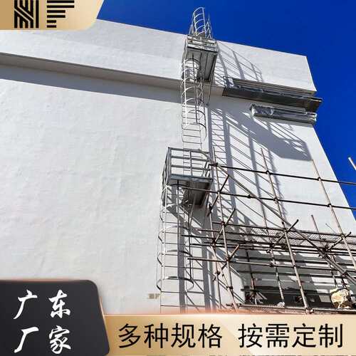厂家建筑钢爬梯护笼深井加厚脚手架爬梯护笼建筑工地施工基坑直梯