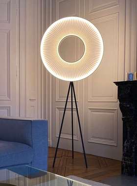 法国heures dix客厅卧室书房高级摆件立灯布艺装饰百褶led落地灯