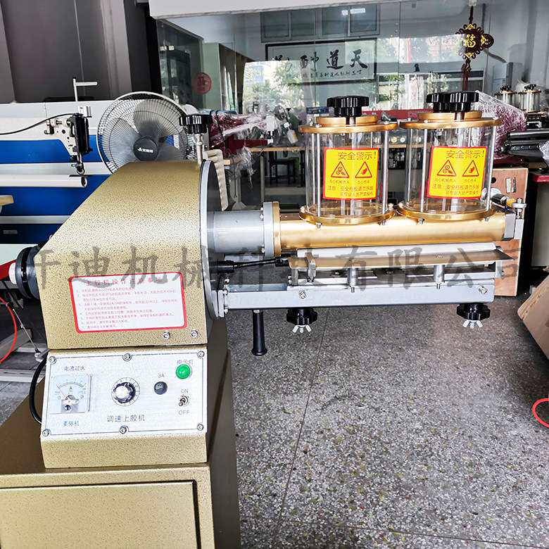 9寸密封罐上胶机 软轮过胶机 柜式过胶机 玻璃罐单面自动涂胶机