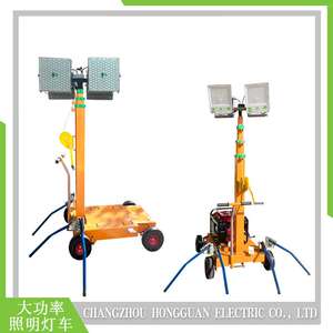 Hand lift mast手摇升降桅杆4m5m6m8m9m/Mobile Tower Light立杆