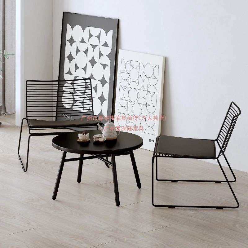 户外休闲桌椅组合咖啡厅奶茶店烧烤店庭院商场室外摆铁艺椅子套装