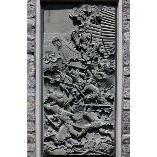 福建石雕厂家出品 青石浮雕墙 石雕浮雕壁画 惠安大鹏石材出品