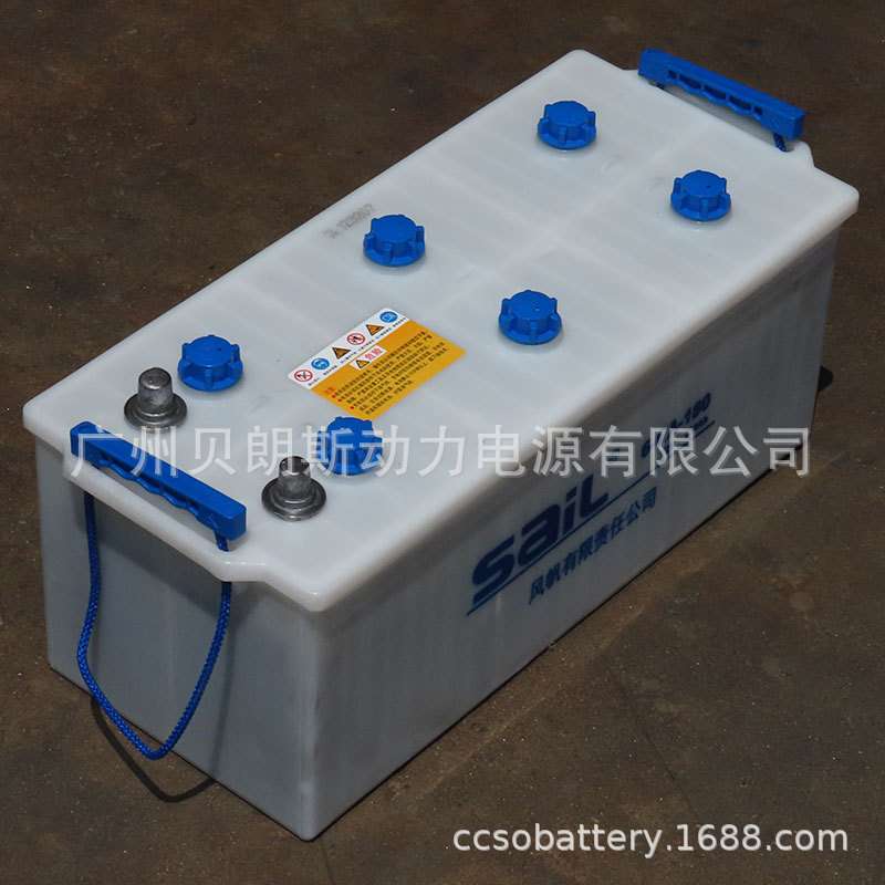 船用电瓶6-QA-180 观光电动游艇加水蓄电池12V180Ah 风帆SAIL