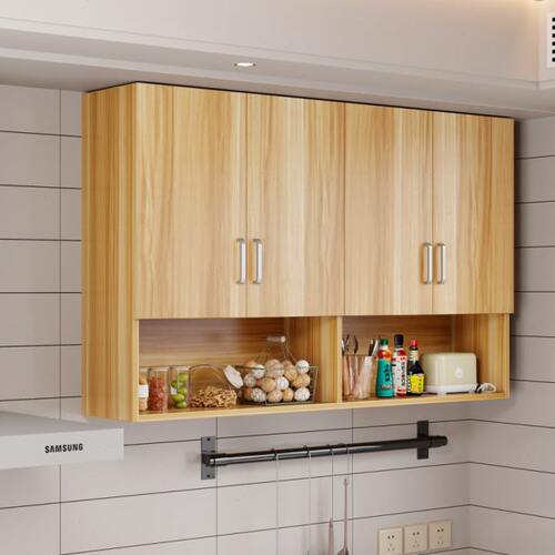 实木厨房吊柜墙壁柜橱柜卫生间浴室定制顶柜墙上置物柜阳台储物柜