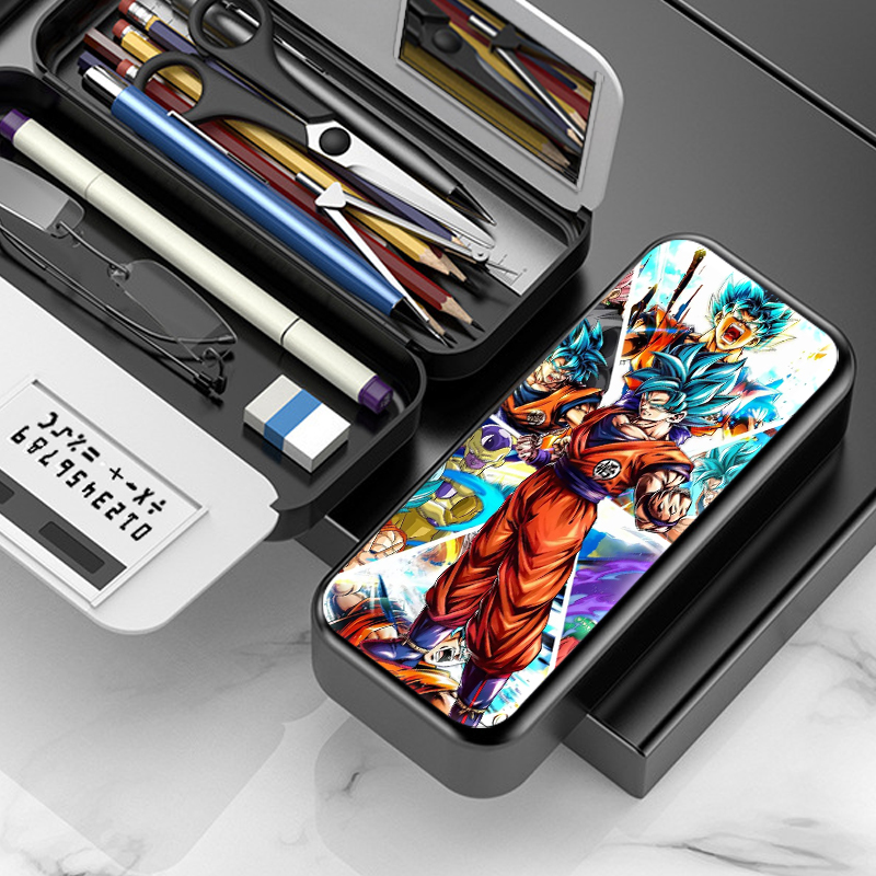 七龙珠孙悟空网红多功能r男孩小学生文具盒眼镜收纳盒笔盒笔袋卡