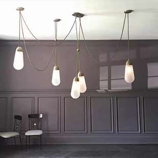 Apparatus美式复古吊灯设计师客厅餐厅餐桌茶室装饰全铜玻璃灯具