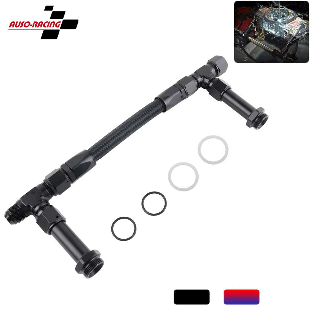 汽车改装AN8 AN6双路燃油轨化油器管路套件Holley 4150化油器配件