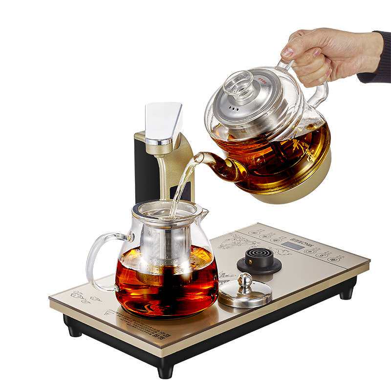美能迪自动上水煮茶器智能保温自动上水双炉泡茶家用电热水壶