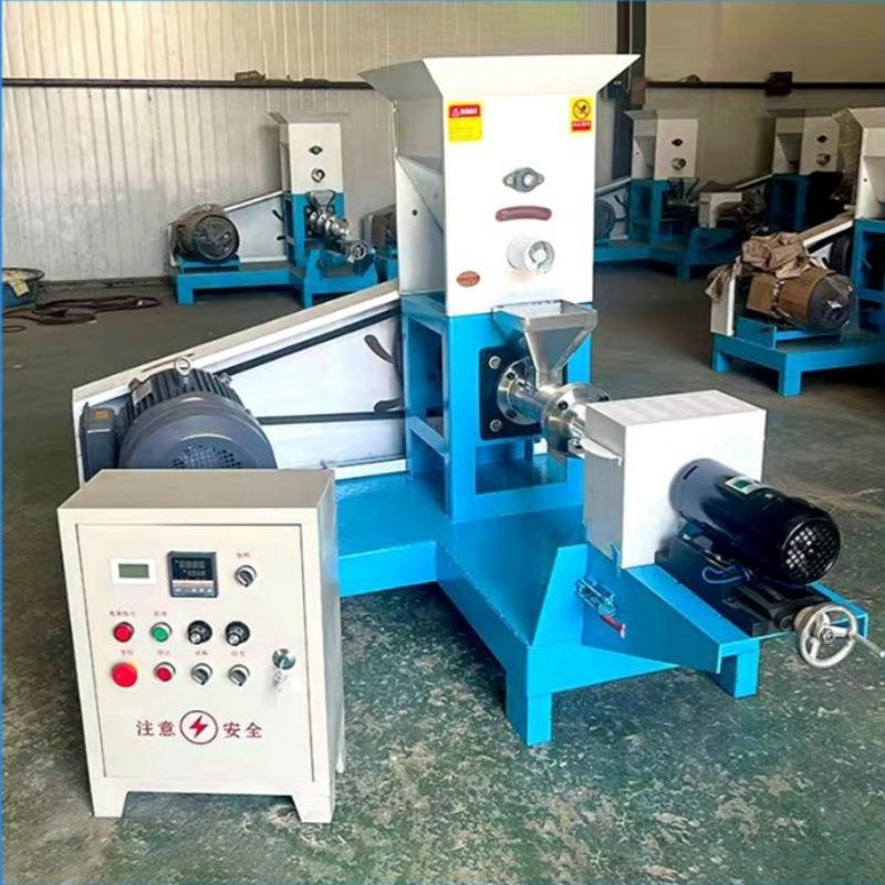 出口越南观赏鸟颗粒饲料机漂浮鱼饲料膨化机宠物狗粮猫粮膨化机