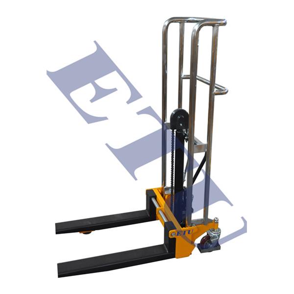 ,PF型脚踏轻型工位车轻型堆高车货叉宽度可调