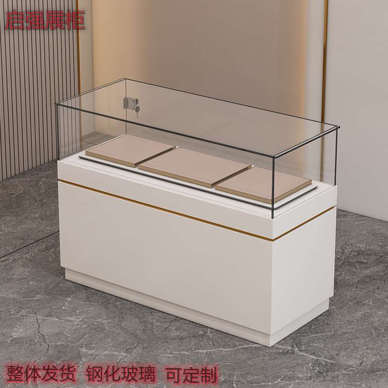 商场玻璃柜展示柜珠宝首饰柜台样品展览陈列柜博物馆文物展台