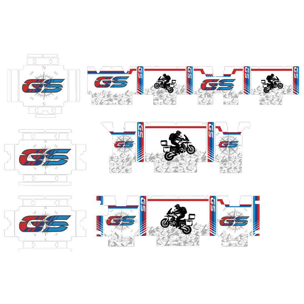 2025新款尾箱R1200GS/R1250GS三箱贴纸边箱贴花防水加厚耐磨