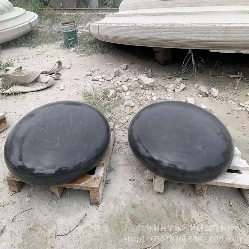 石雕青石黑白棋子花岗岩象棋雕塑汉白玉五子棋广场公园围棋摆件