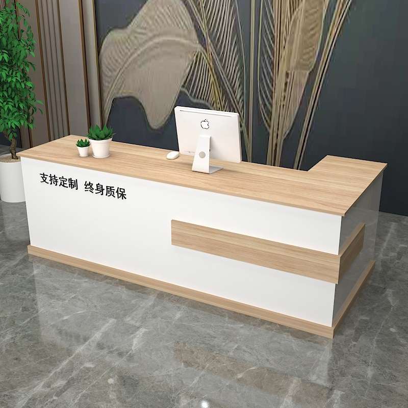 收银台平面台店铺小型转角便利店商用童装理发烧烤店吧台简约现代