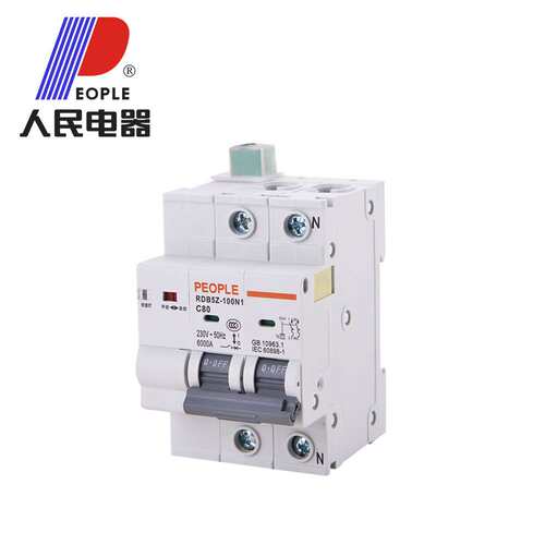 人民电器RDB5Z-100N1小型自动重合闸断路器费控光伏2P63A4P100A