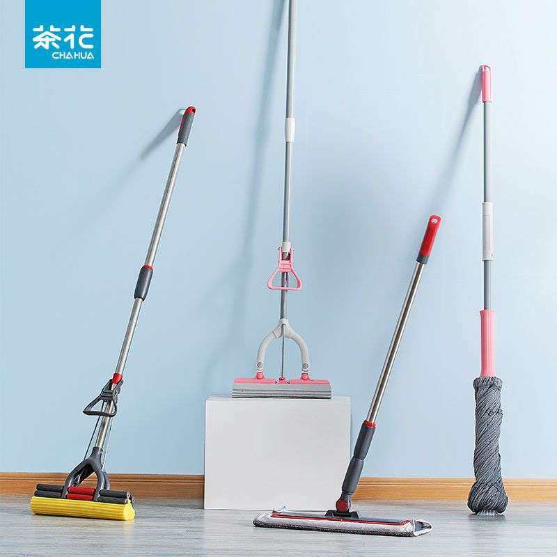 茶花免手洗自拧式长杆拖把客厅高档商务移动单杆地拖家用挤水拖布,3C数码配件,USB灯,淘宝优惠券,粉丝福利购,淘宝优惠卷