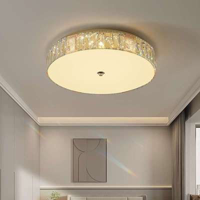 卧室水晶吸顶灯轻奢客厅灯2025新款现代大气时尚房间水晶灯具