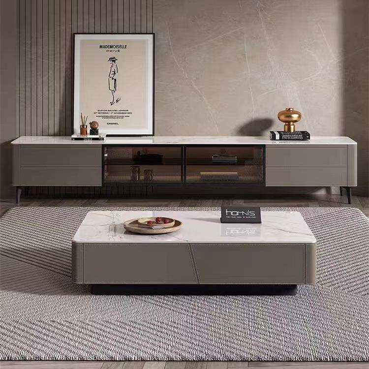 意式极简现代高级马鞍皮小户型客厅抽屉储物长方形高端岩板茶几,鲜花速递/花卉仿真/绿植园艺,割草机/草坪机,淘宝优惠券,粉丝福利购,淘宝优惠卷